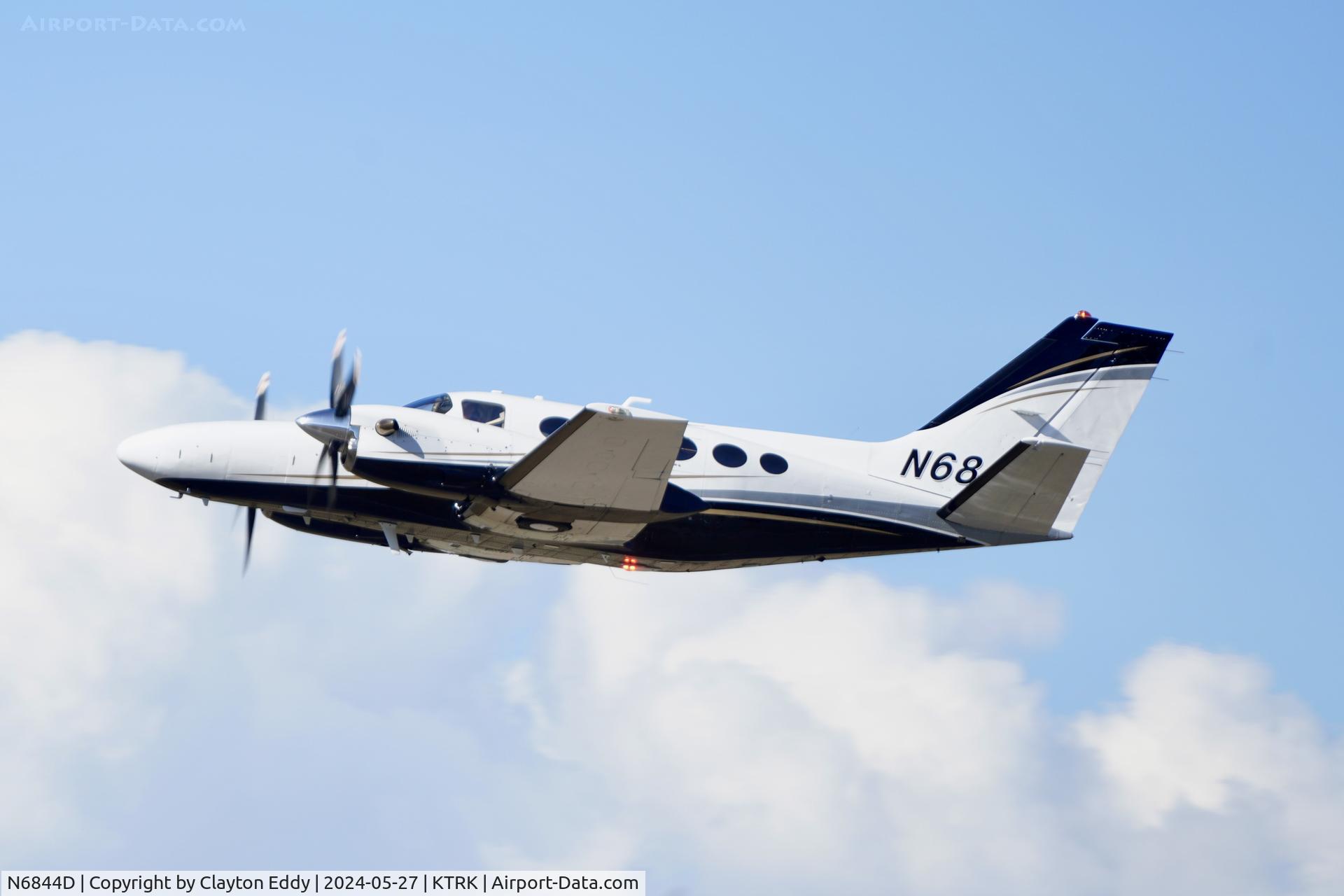 N6844D, 1981 Cessna 425 C/N 425-0062, Truckee Tahoe airport in California 2024.