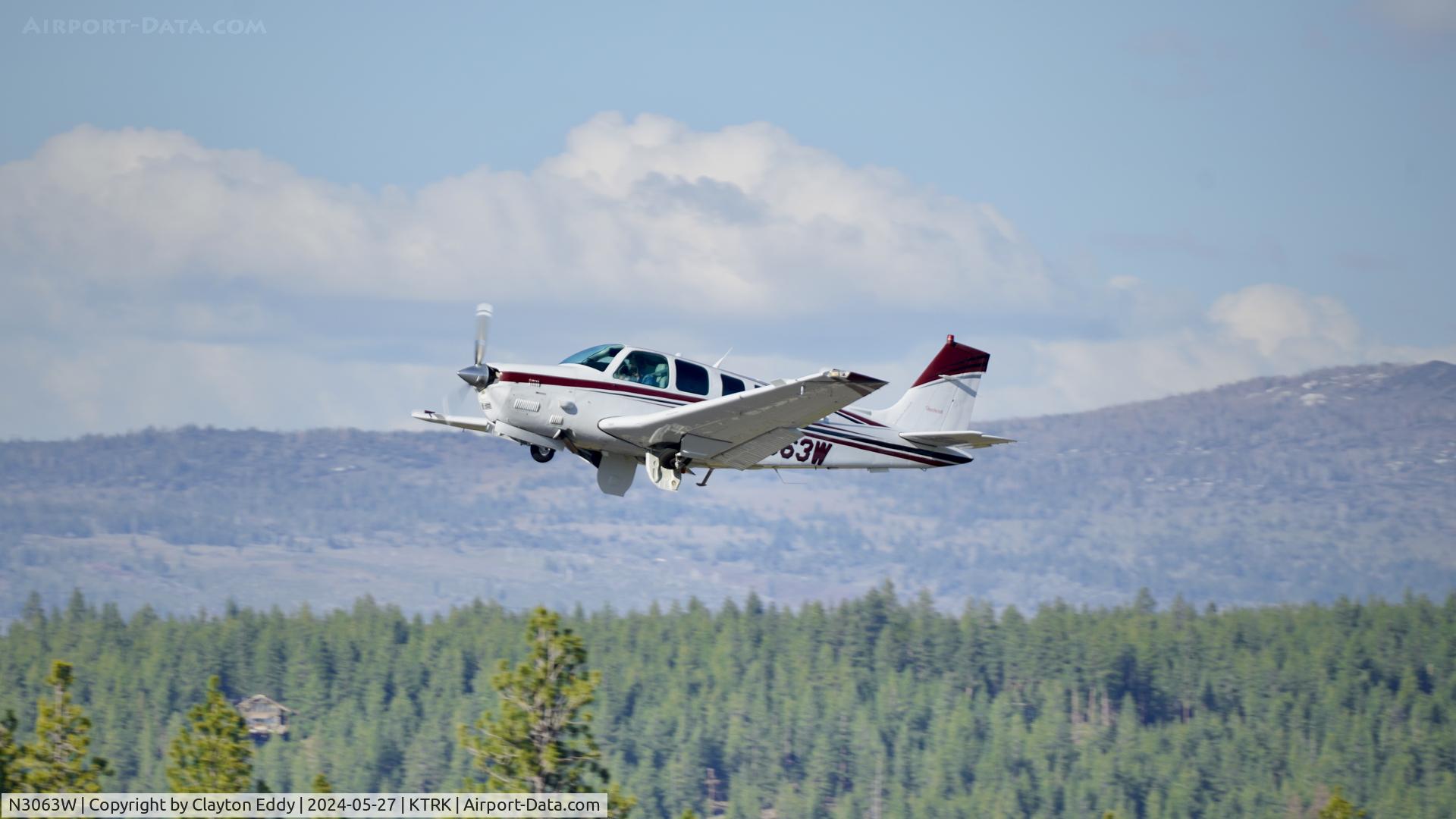 N3063W, 1998 Raytheon Aircraft Company B36TC Bonanza C/N EA-625, Truckee Tahoe airport in California 2024.