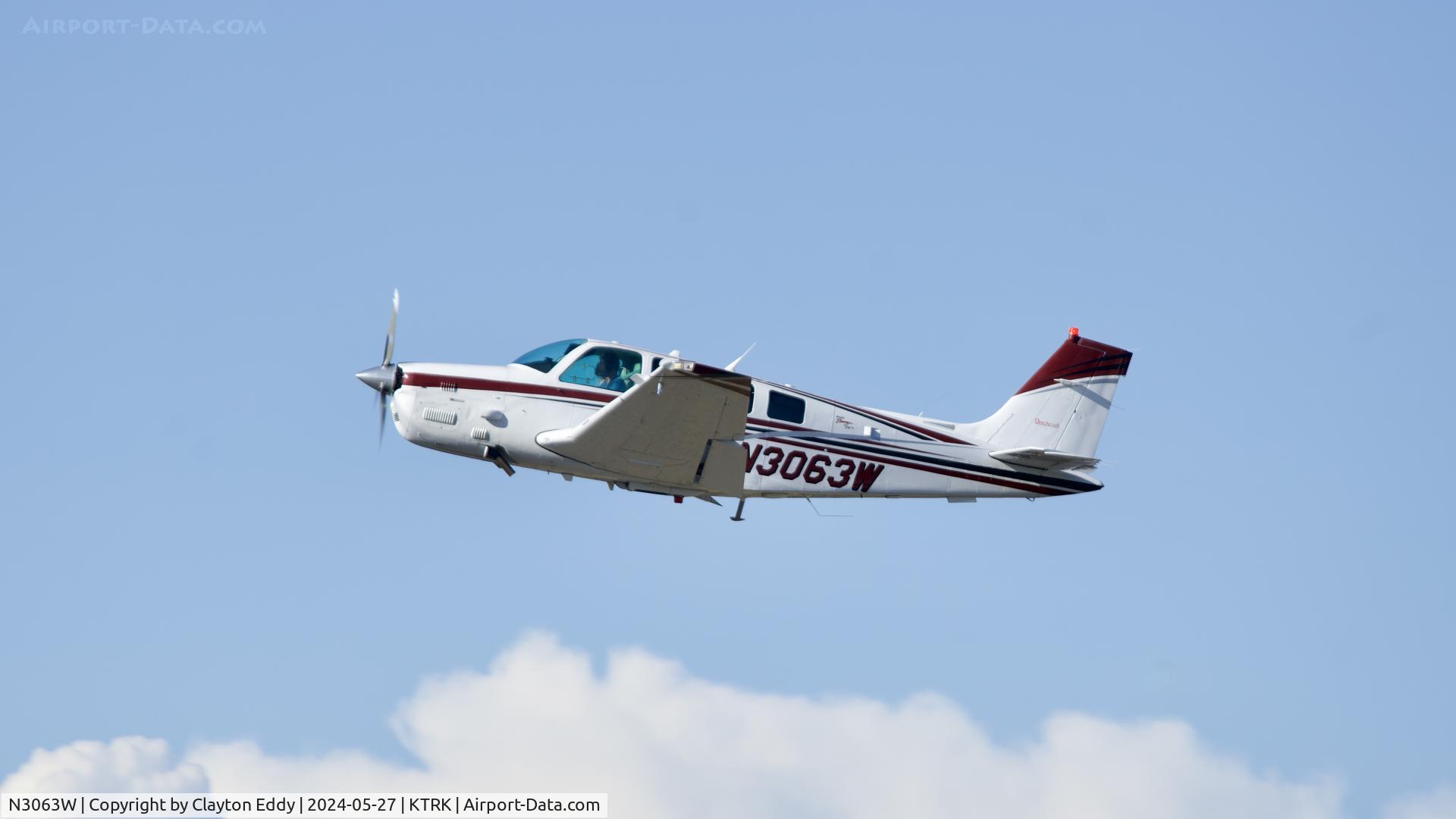 N3063W, 1998 Raytheon Aircraft Company B36TC Bonanza C/N EA-625, Truckee Tahoe airport in California 2024.