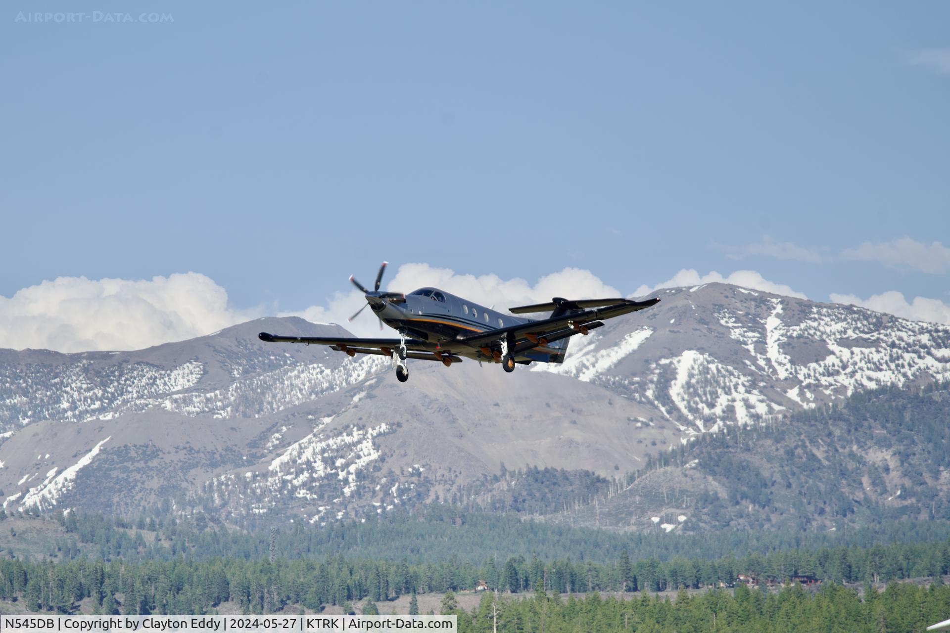 N545DB, 2017 Pilatus PC-12/47E C/N 1740, Truckee Tahoe airport in California 2024.