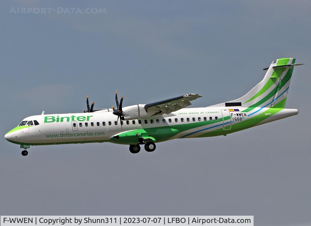 F-WWEN, 2023 ATR 72-600 C/N 1668, C/n 1168 - To be EC-OAM