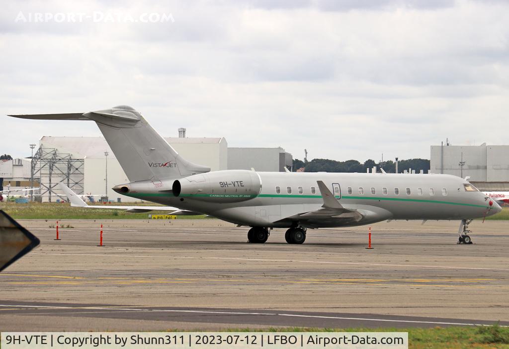 9H-VTE, 2011 Bombardier BD-700-1A10 Global Express C/N 9440, Parked at the General Aviation area...