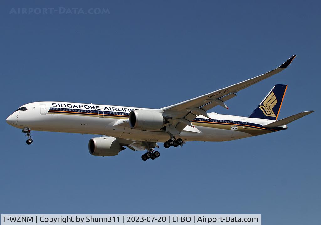 F-WZNM, 2023 Airbus A350-941 C/N 0629, C/n 0629 - To be 9V-SJE