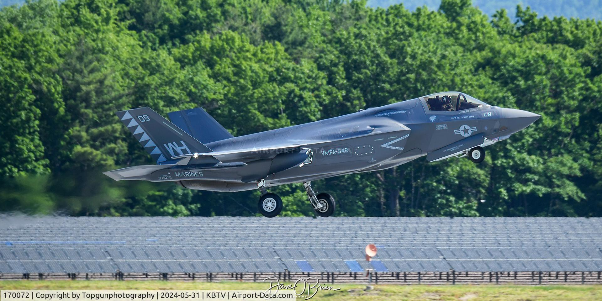 170072, 2023 Lockheed Martin F-35B C/N BF-159, TIGER23 launches off RW15
