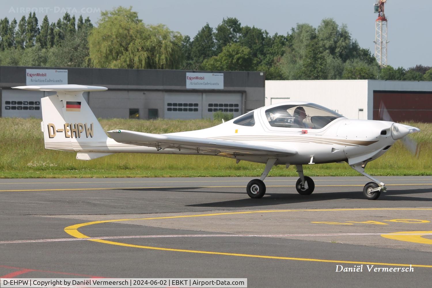 D-EHPW, Diamond DA-20C-1 Eclipse C/N C0122, D-EHPW at Kortrijk Airport.