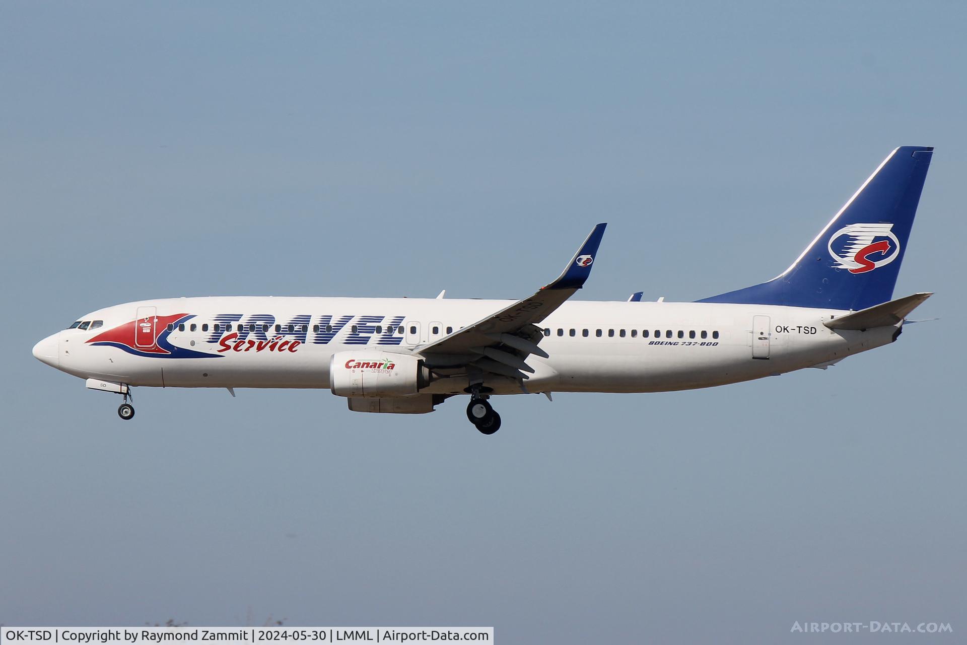 OK-TSD, 2014 Boeing 737-8Q8 C/N 41795, B737-800 OK-TSD Travel Services