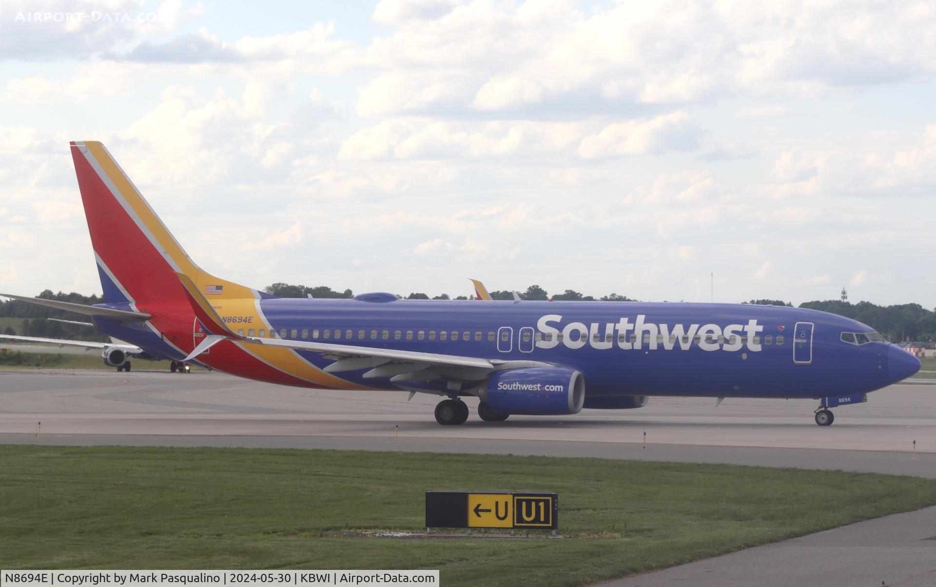 N8694E, 2016 Boeing 737-8H4 C/N 36661, Boeing 737-8H4