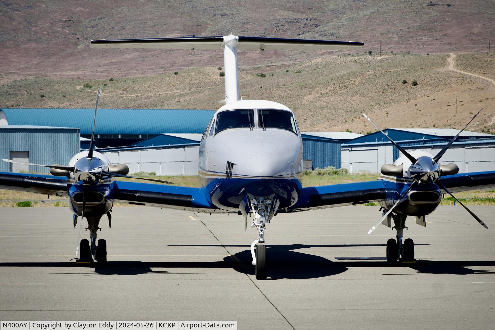 N400AY, 2005 Raytheon Aircraft Company Beechcraft King Air 350 C/N FL-428, Carson City airport Nevada 2024.