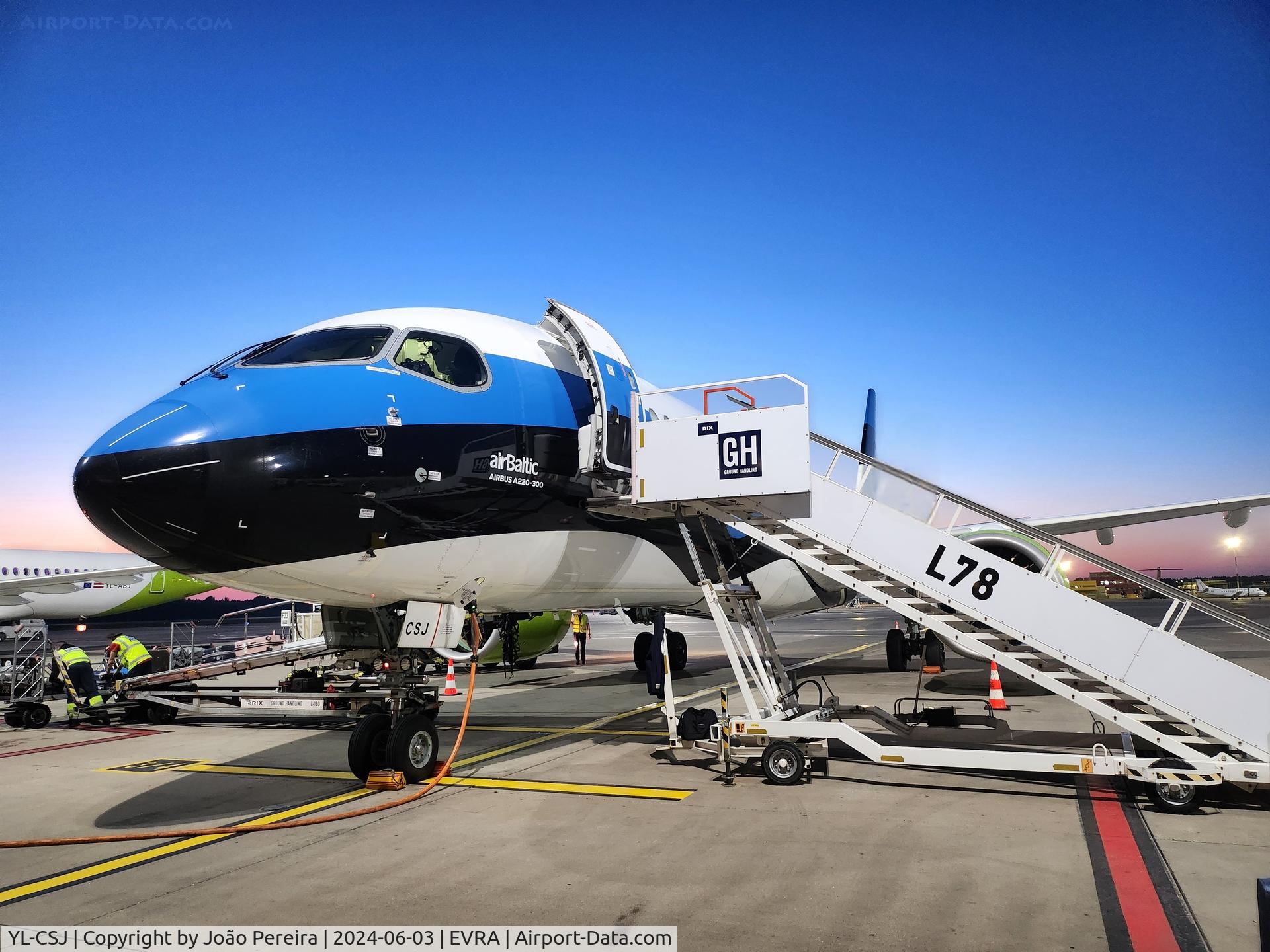 YL-CSJ, 2018 Bombardier CSeries CS300 (BD-500-1A11) C/N 55038, AirBaltic A223 