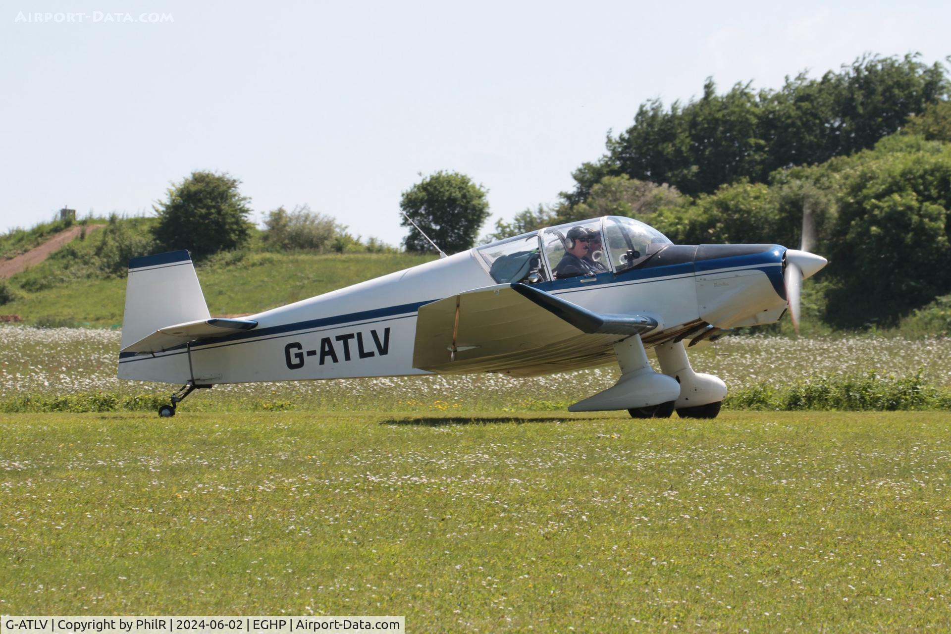 G-ATLV, 1960 Wassmer (Jodel) D-120 Paris Nice C/N 224, G-ATLV 1960 Wassmer Jodel D120 Paris-Nice Jodel Fly In Popham 02.06.24 (2)