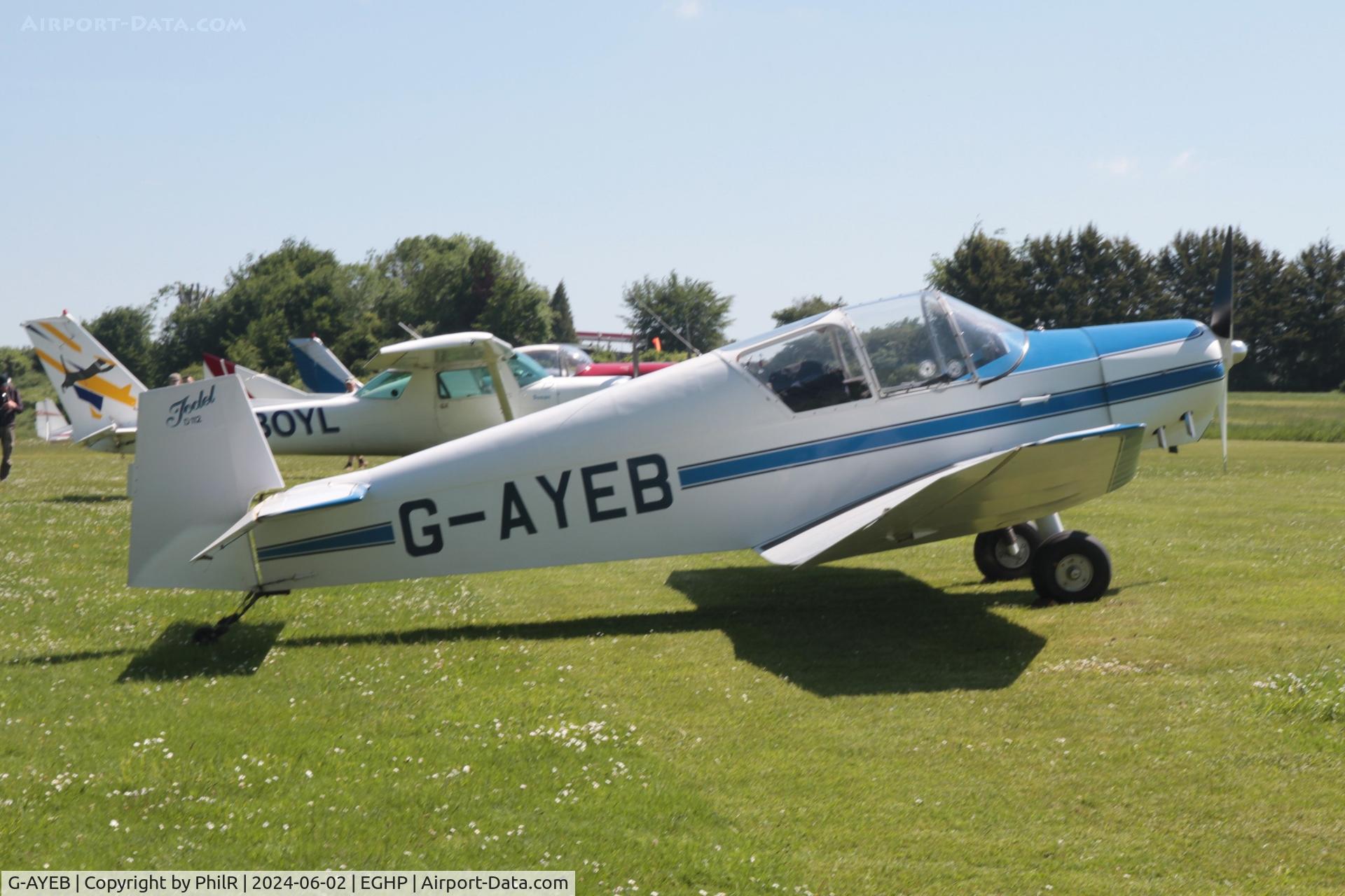 G-AYEB, 1958 Jodel D-112 C/N 586, G-AYEB 1958 Wassmer Jodel D112 Jodel Fly In Popham 02.06.24 (3)