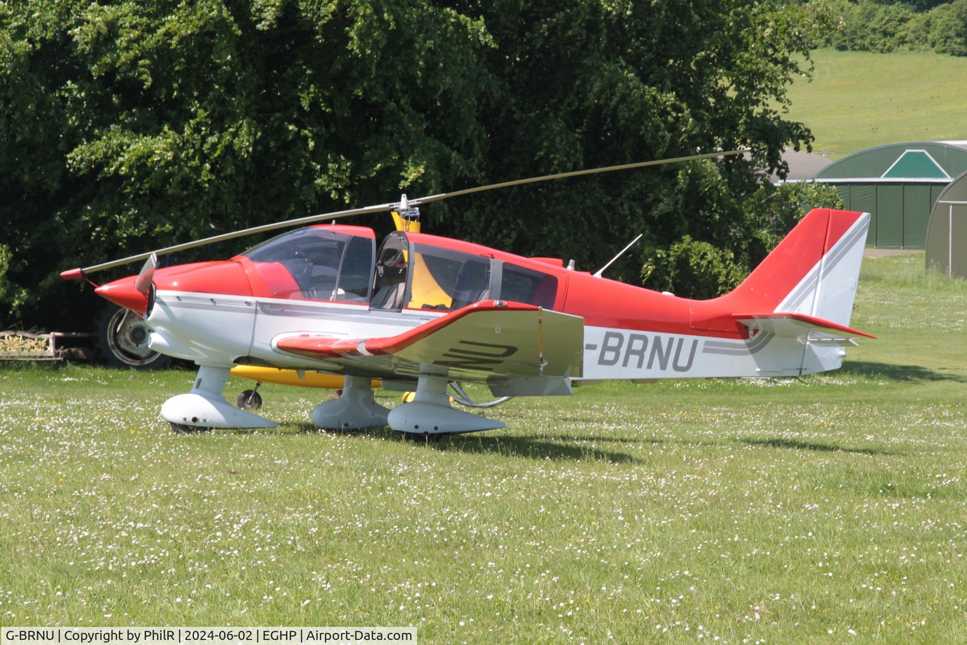 G-BRNU, 1989 Robin DR-400-180 Regent Regent C/N 1937, G-BRNU 1989 Pierre Robin DR400-180 Regent Jodel Fly In Popham 02.06.24