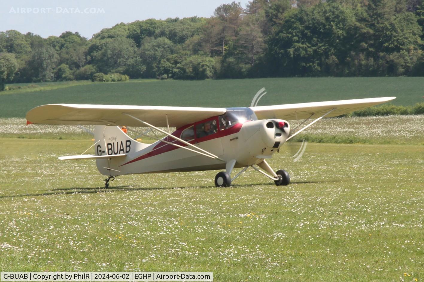 G-BUAB, 1947 Aeronca 11AC Chief C/N 11AC-1759, G-BUAB 1947 Aeronca 11AC Chief Jodel Fly In Popham 02.06.24 (1)