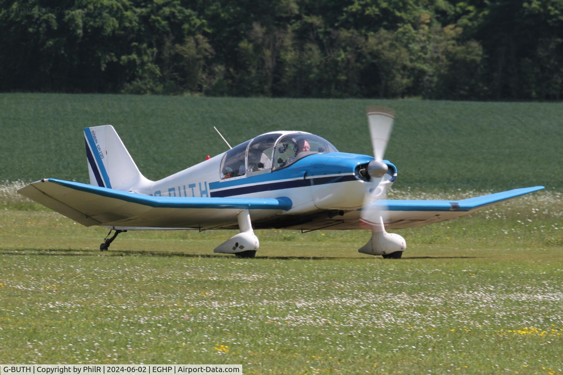 G-BUTH, 1966 CEA DR-220 2+2 C/N 6, G-BUTH 1966 CEA Jodel  DR220 Jodel Fly In Popham 02.06.24 (2)