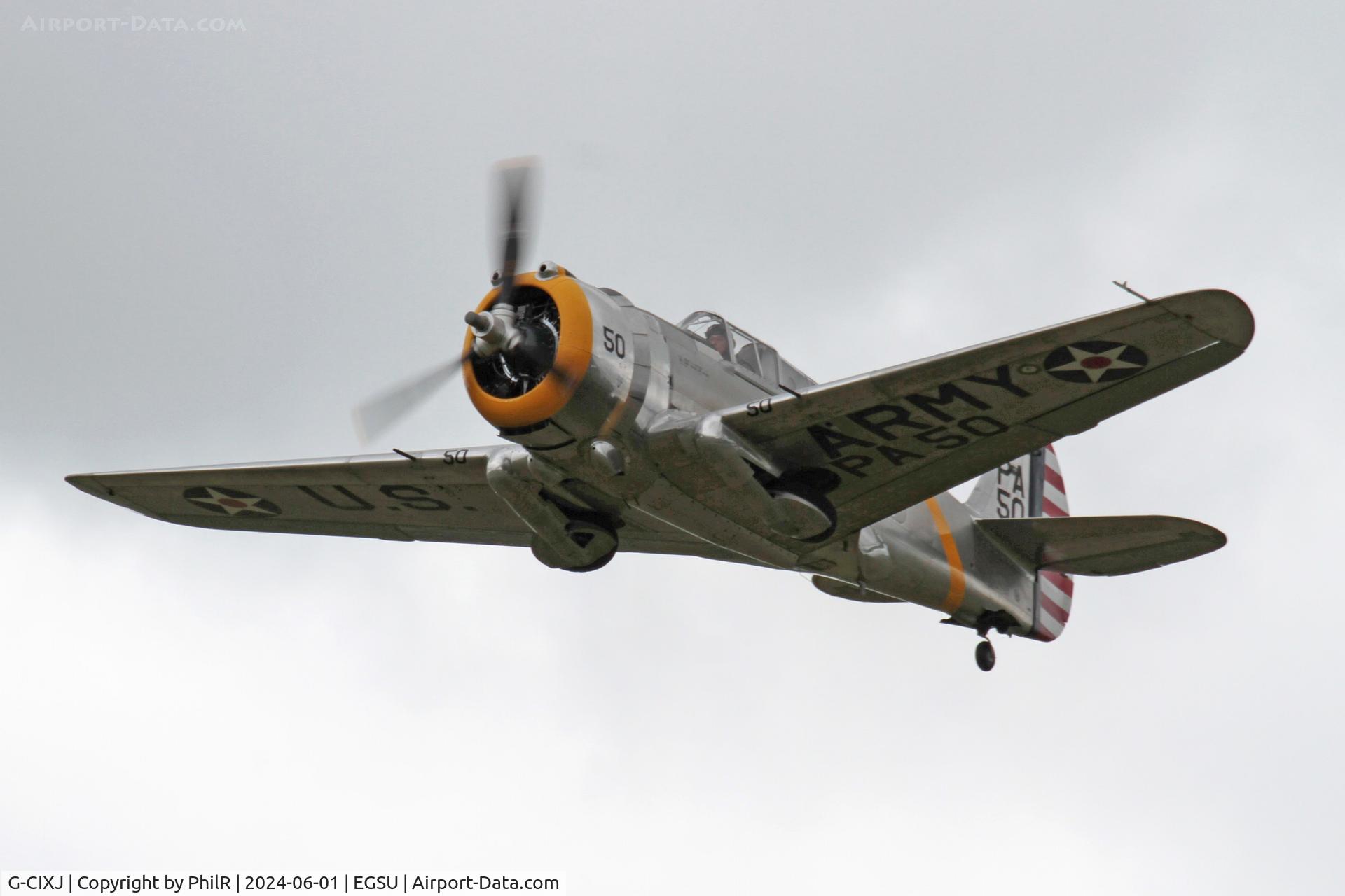 G-CIXJ, 1939 Curtiss P-36C Hawk C/N 38-210, 38-210 (NX80FR, G-CIXJ) 1939 Curtiss P-36C Hawk D Day Display Duxford 01.06.24 (2)
