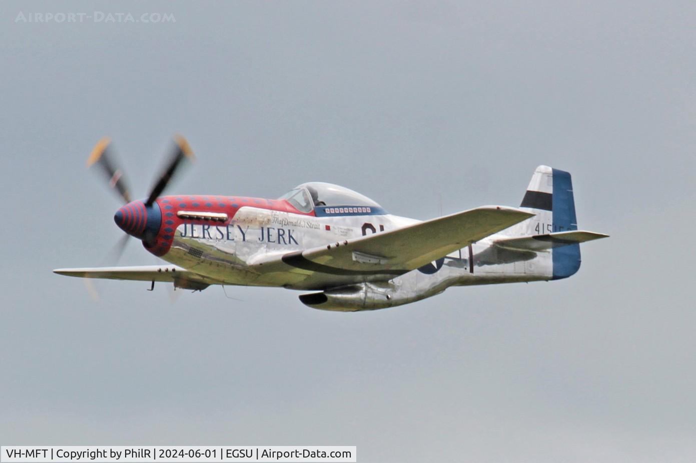 VH-MFT, 1947 Commonwealth CA-18 Mustang 21 C/N 1435, '415152' (A68-769, VH-MFT, G-JERK) 1948 Commonwealth Aircraft Corp CA-18 CA-18 Mk 21 (MUSTANG P-51D) 'Jersey Jerk' D Day Display Duxford 01.06.24 (9)