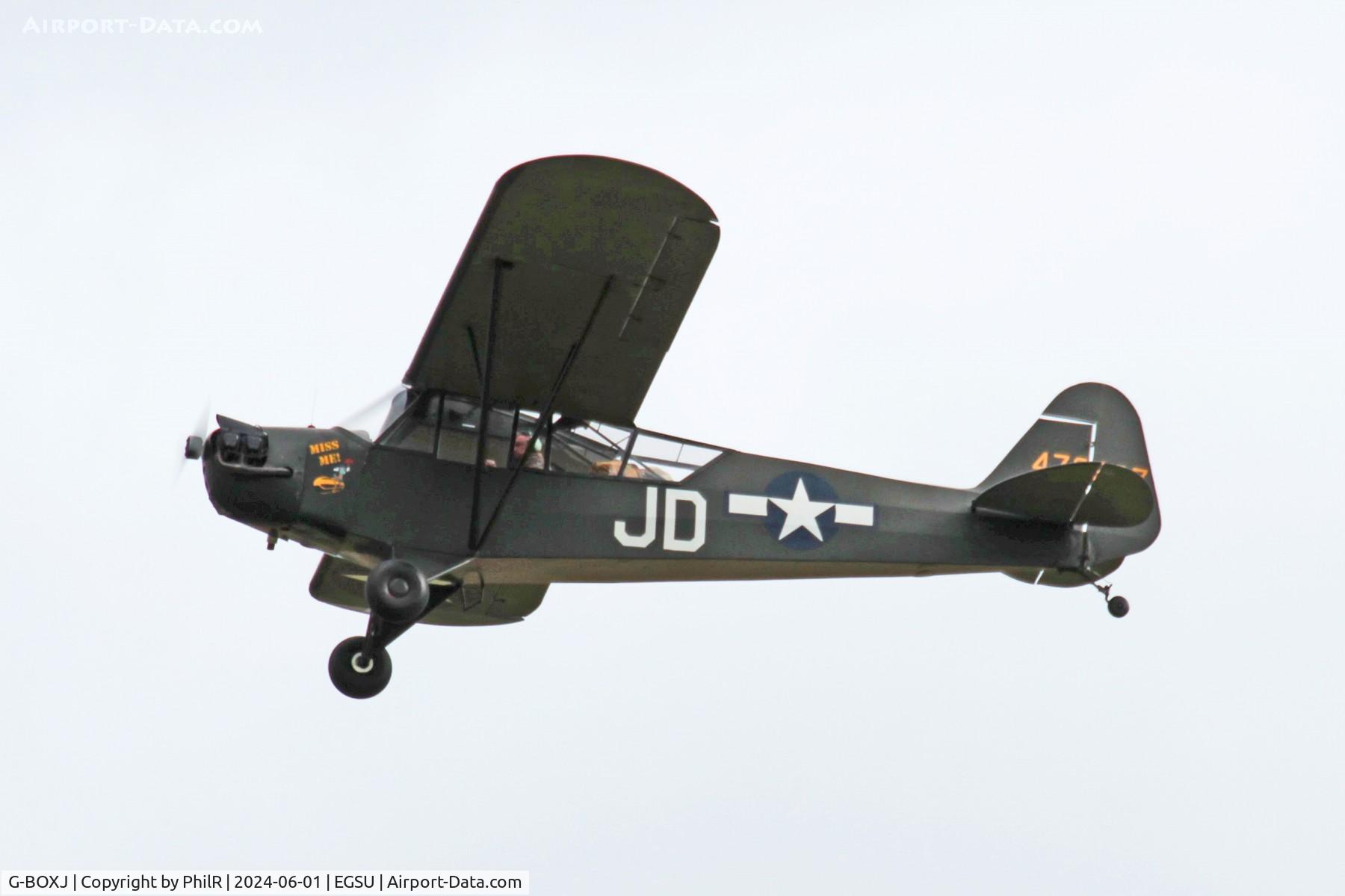 G-BOXJ, 1944 Piper L-4H Grasshopper (J3C-65D) C/N 12193, 479897 (G-BOXJ) 1944 Piper J-3C-65 Cub ( L-4 Grasshopper) D Day Display Duxford 01.06.24