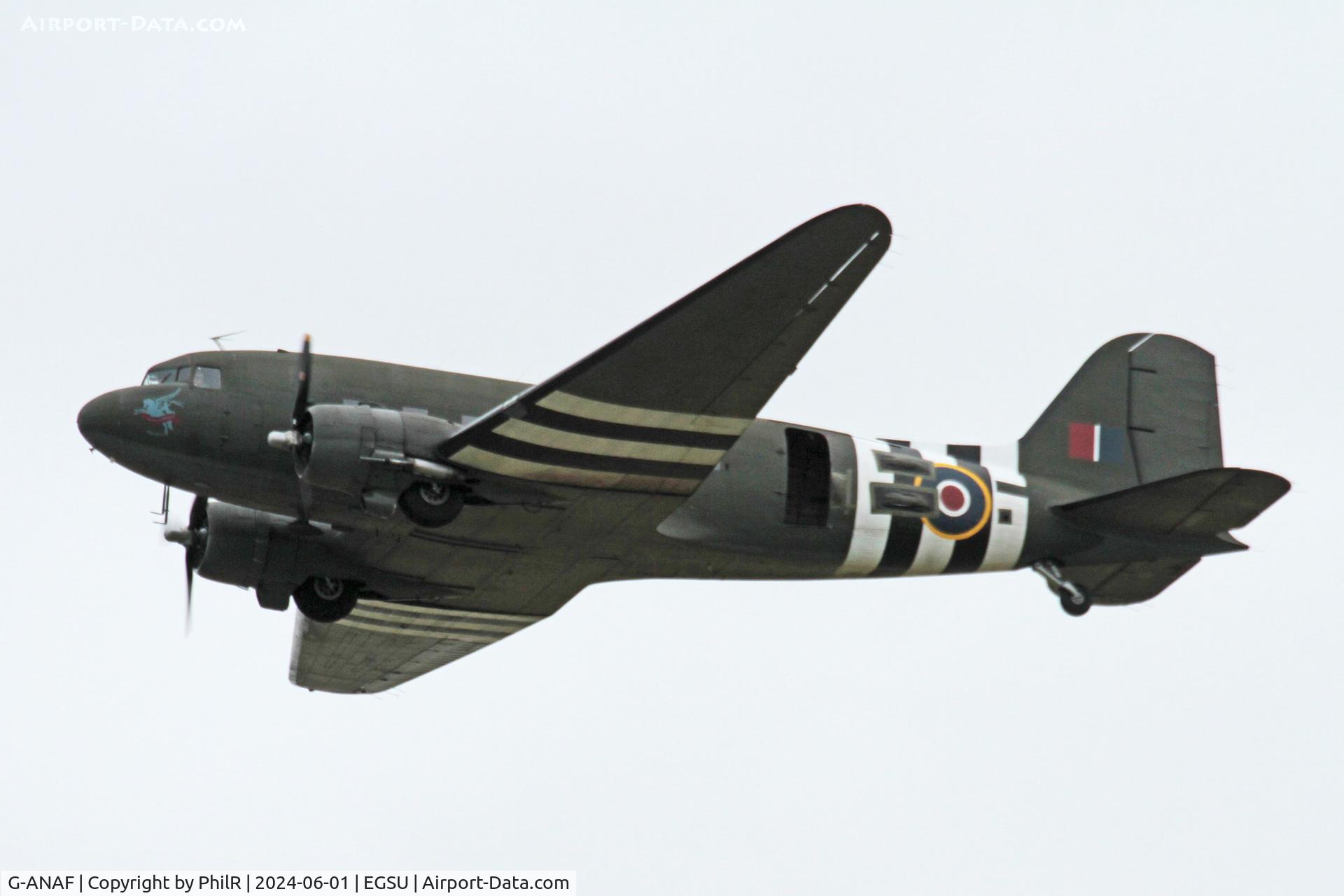 G-ANAF, 1944 Douglas DC-3C-R-1830-90C (C-47B) C/N 33436, KP220 (G-ANAF) 1944 Douglas C-47 D Day Display Duxford 01.06.24 (5)