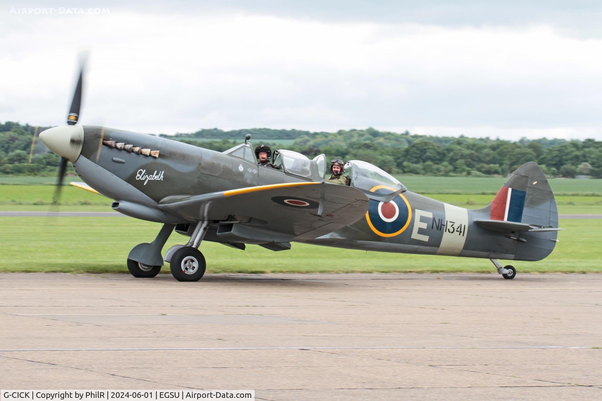 G-CICK, 1944 Supermarine 361 Spitfire LF.IXe C/N CBAF 8912, NH341 (G-CICK) 1944 VS Spitfire TlX D Day Display Duxford 01.06.24