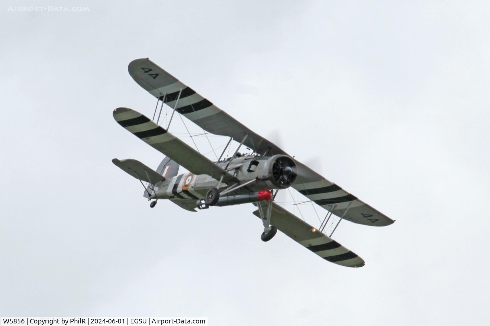 W5856, 1941 Fairey Swordfish Mk.II C/N B3593 Unconfirmed, W5856 LS326 Fairey Swordfish ll D Day Display Duxford 01.06.24