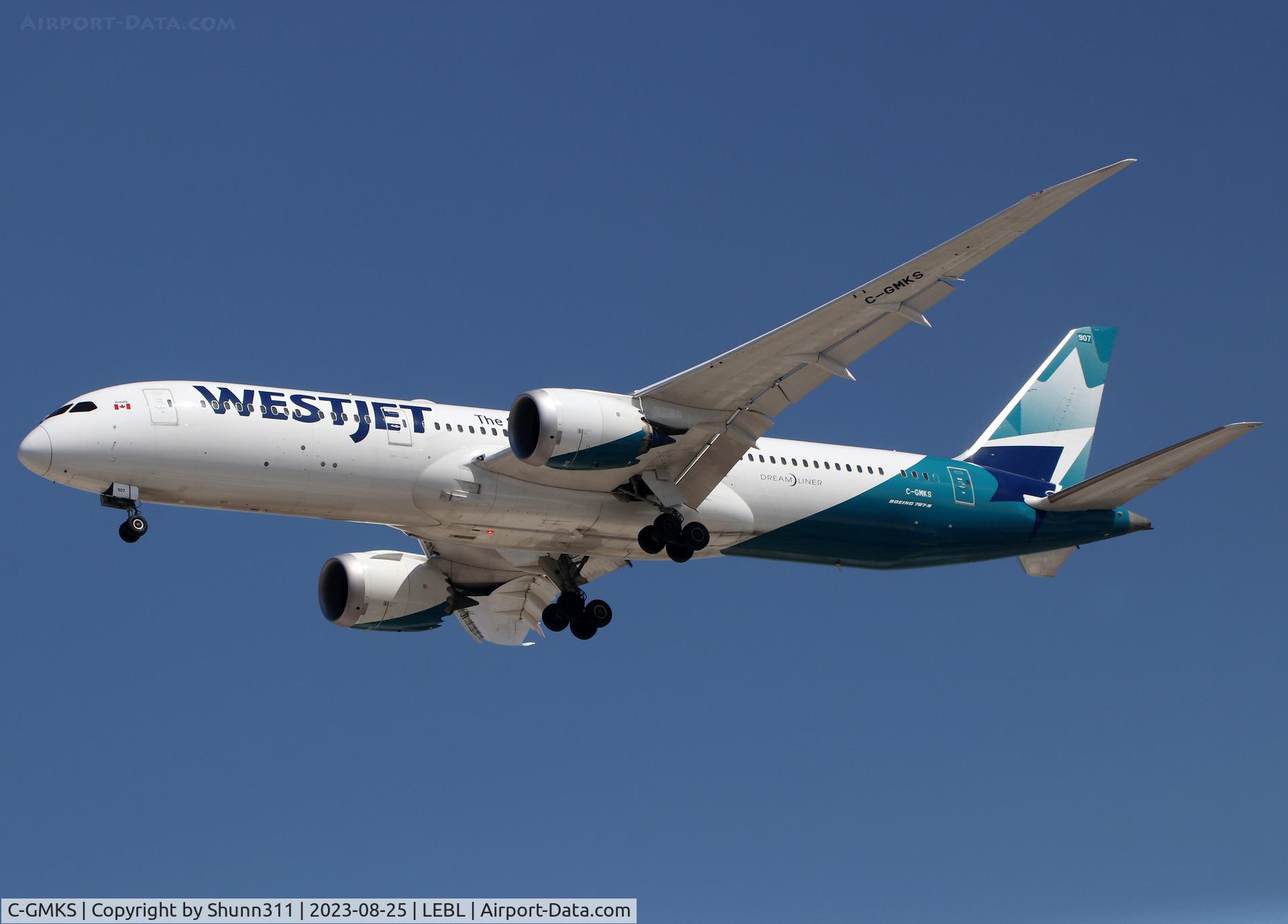 C-GMKS, 2020 Boeing 787-9 Dreamliner Dreamliner C/N 64979, Landing rwy 24R