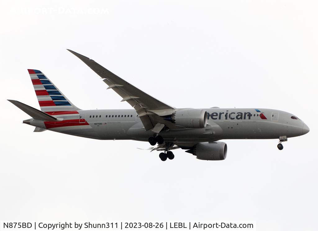N875BD, 2020 Boeing 787-8 Dreamliner Dreamliner C/N 65995, Landing rwy 06L