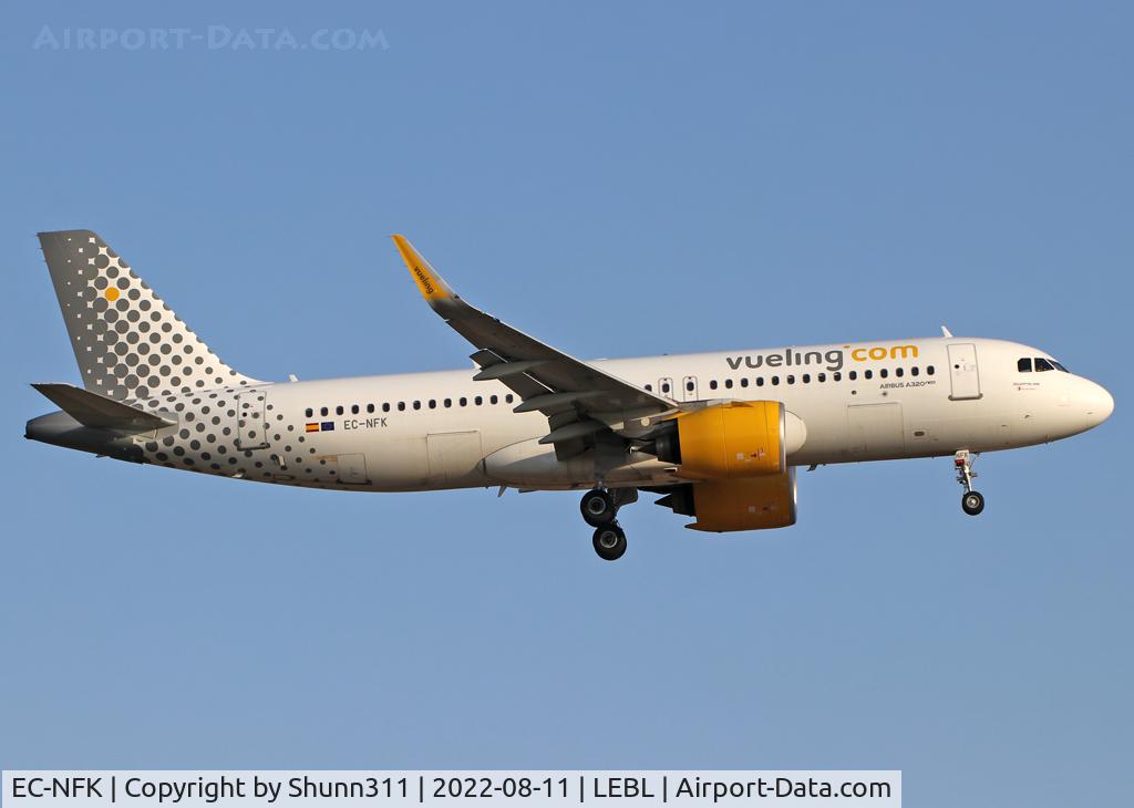 EC-NFK, 2019 Airbus A320-271N C/N 9287, Landing rwy 24R