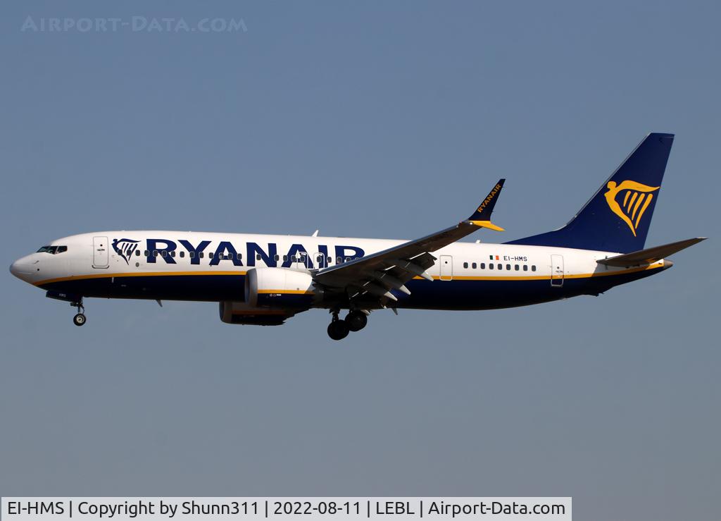 EI-HMS, 2021 Boeing 787-8200 MAX Dreamliner C/N 65889, Landing rwy 24R