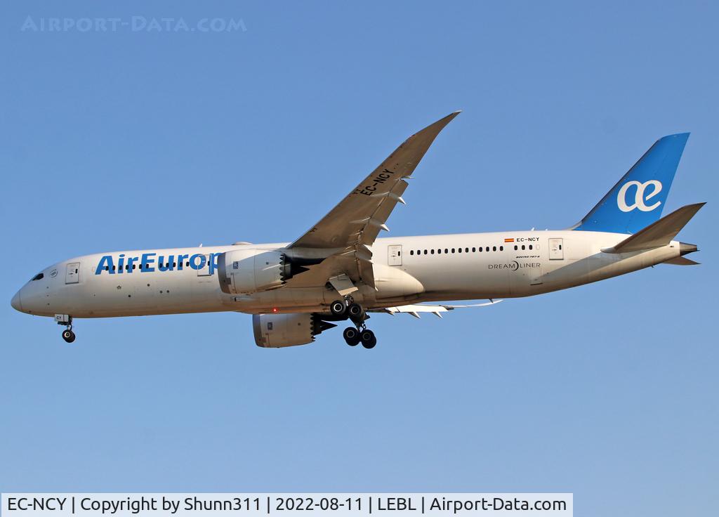 EC-NCY, 2019 Boeing 787-900 Dreamliner C/N 65248, Landing rwy 24R