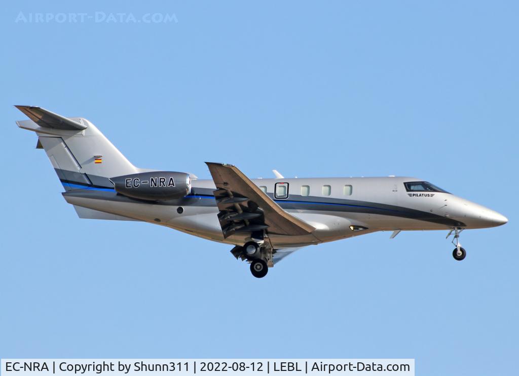 EC-NRA, 2021 Pilatus PC-24 C/N 264, Landing rwy 24R