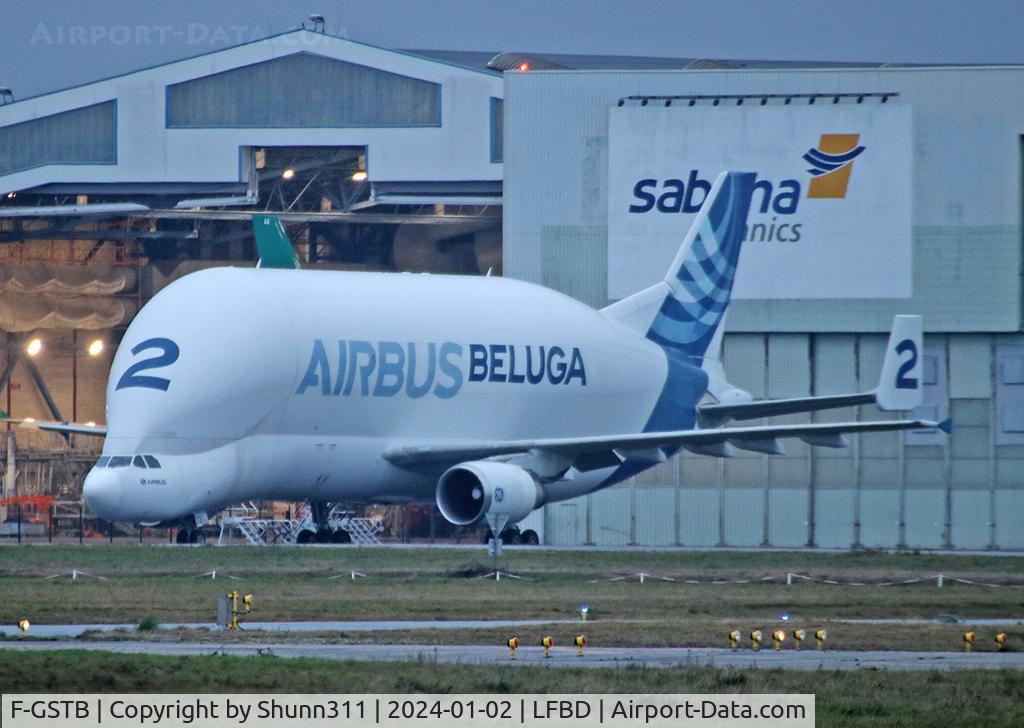 F-GSTB, 1996 Airbus A300B4-608ST Super Transporter C/N 751, Parked at Sabena Technics...