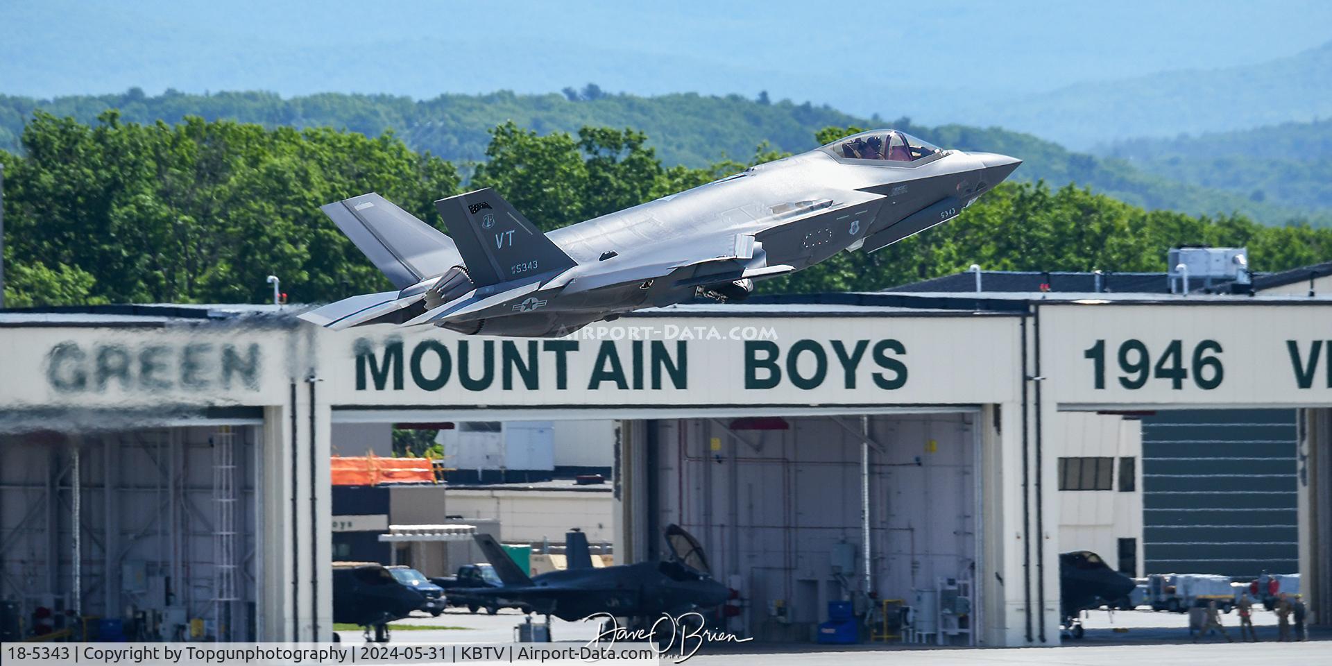 18-5343, 2017 Lockheed Martin F-35A Lightning II C/N AF-234, 134th FS VT ANG