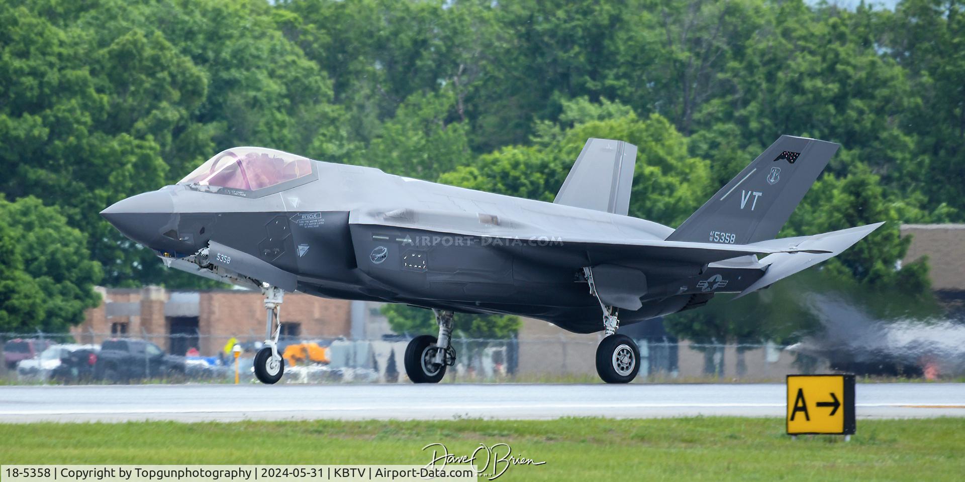 18-5358, 2019 Lockheed Martin F-35A Lightning II C/N AF-249, MAPLE34 returning from the sortie
