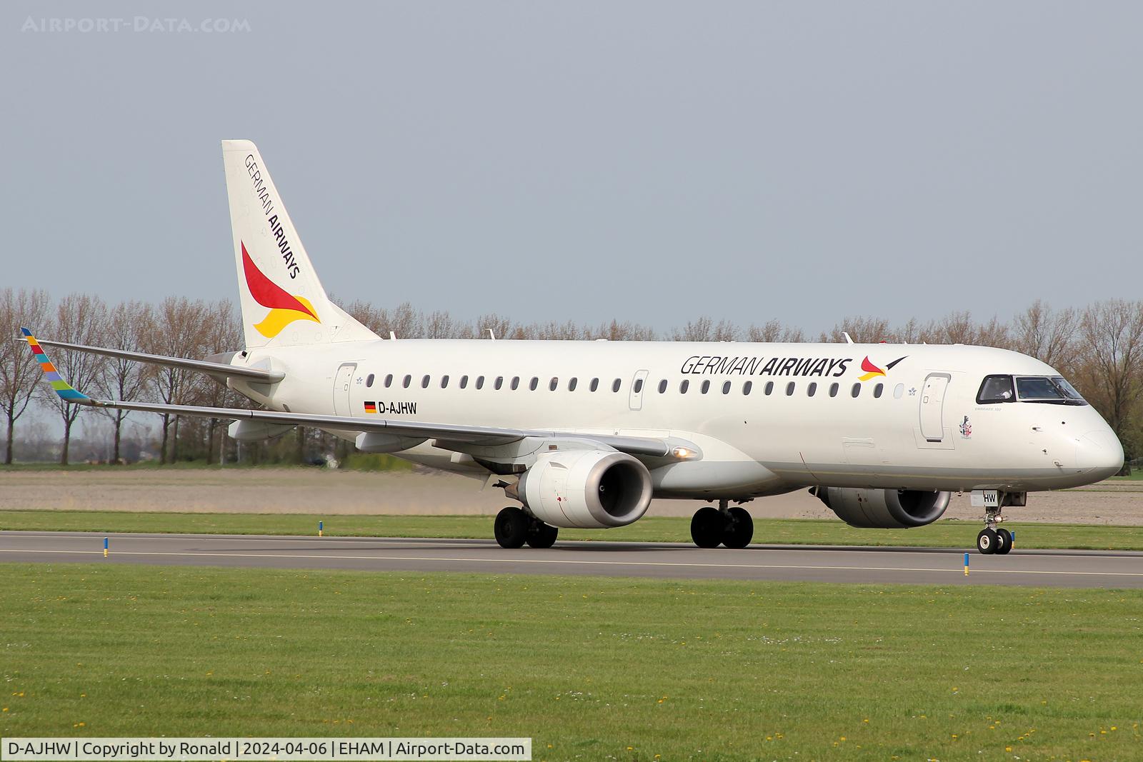 D-AJHW, 2006 Embraer 190LR (ERJ-190-100LR) C/N 19000061, at eham