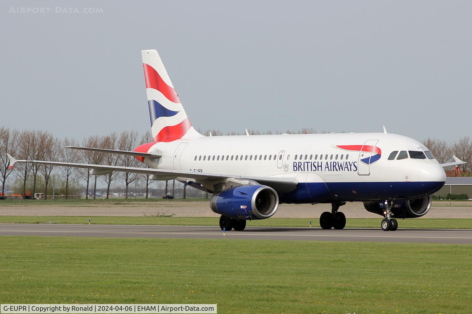 G-EUPR, 2000 Airbus A319-131 C/N 1329, at eham