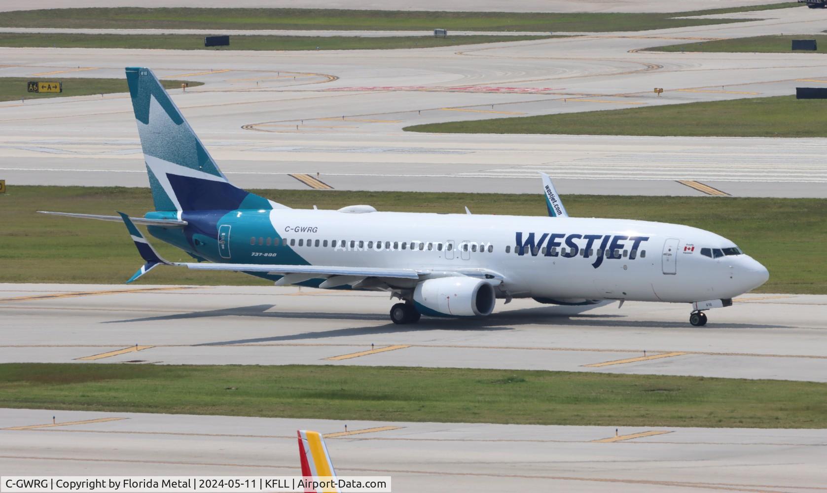 C-GWRG, 2012 Boeing 737-8CT C/N 39071, WJA 738 zx FLL-YYC