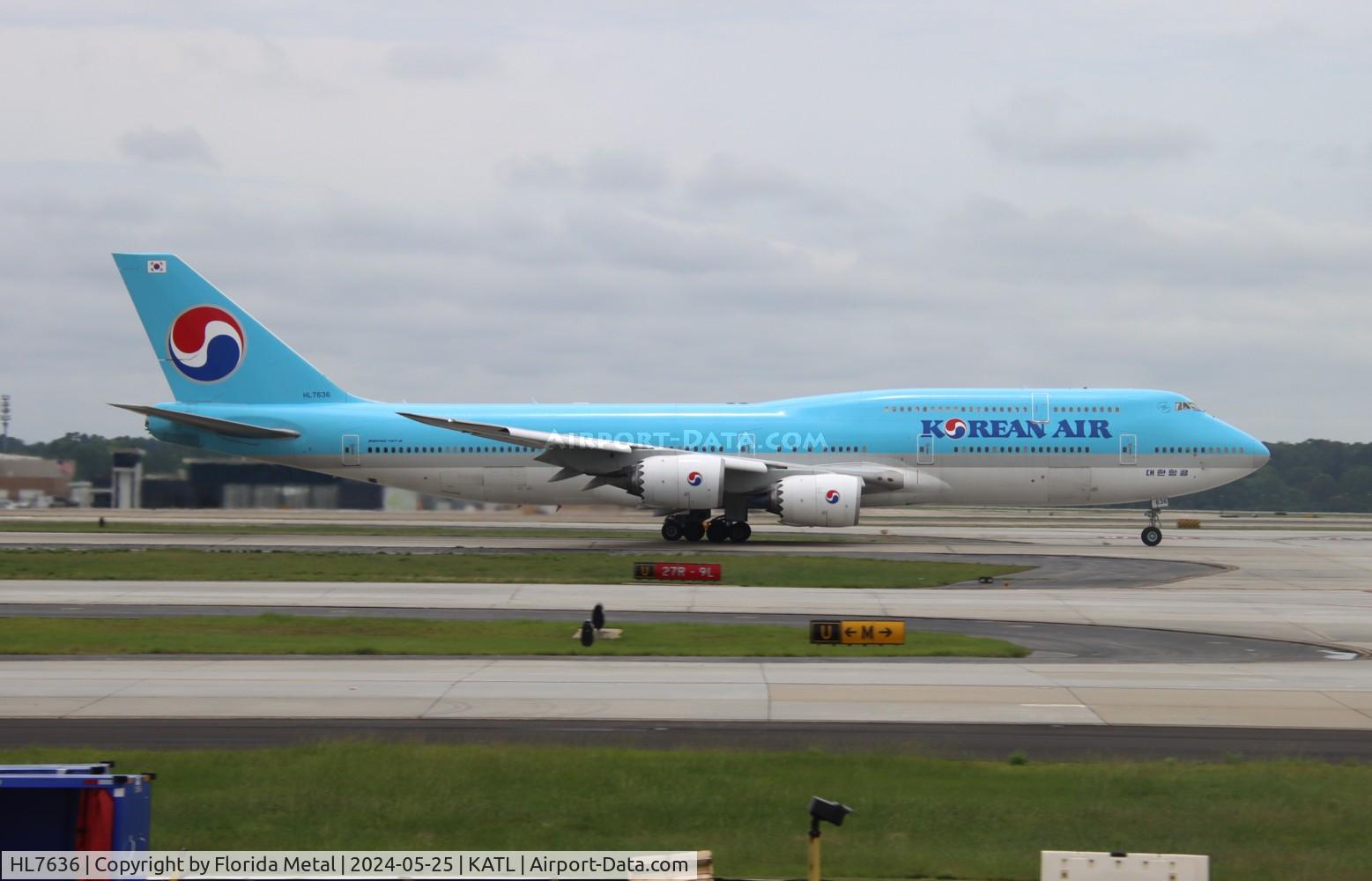 HL7636, 2015 Boeing 747-8B5 C/N 60407, KAL 748 zx ATL-ICN /RKSI