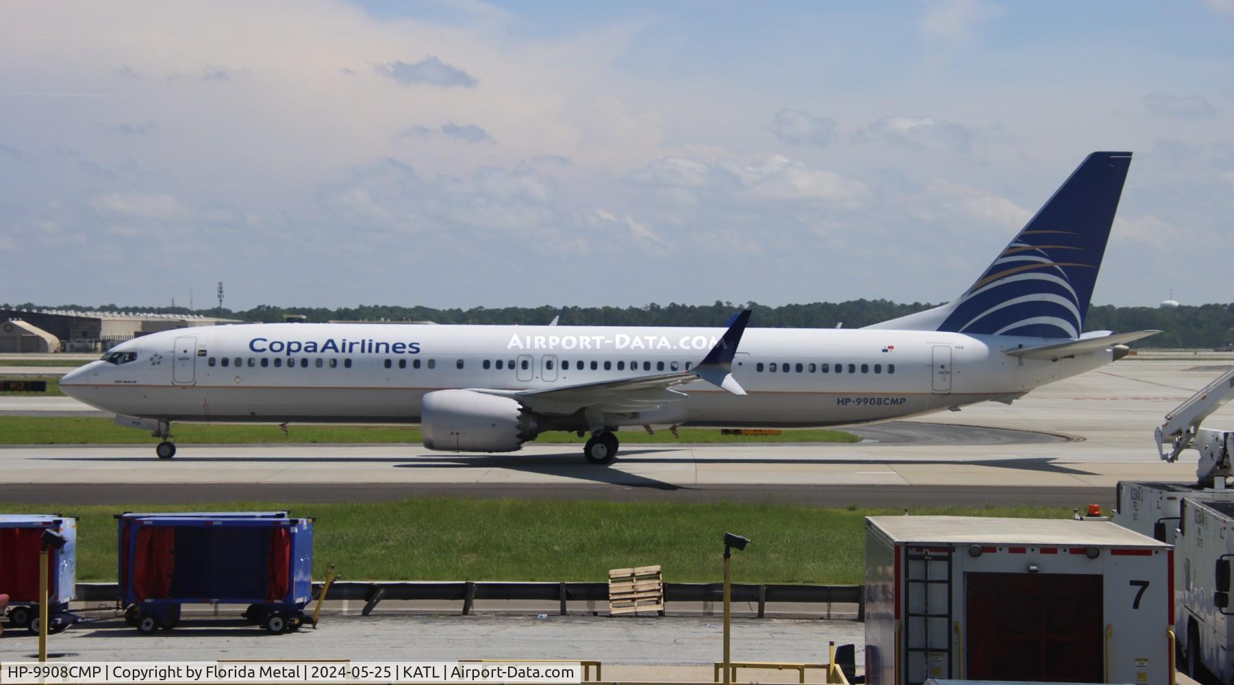 HP-9908CMP, 2019 Boeing 737-9 MAX C/N 44167, CMP 737-9 zx PTY/MPTO-ATL