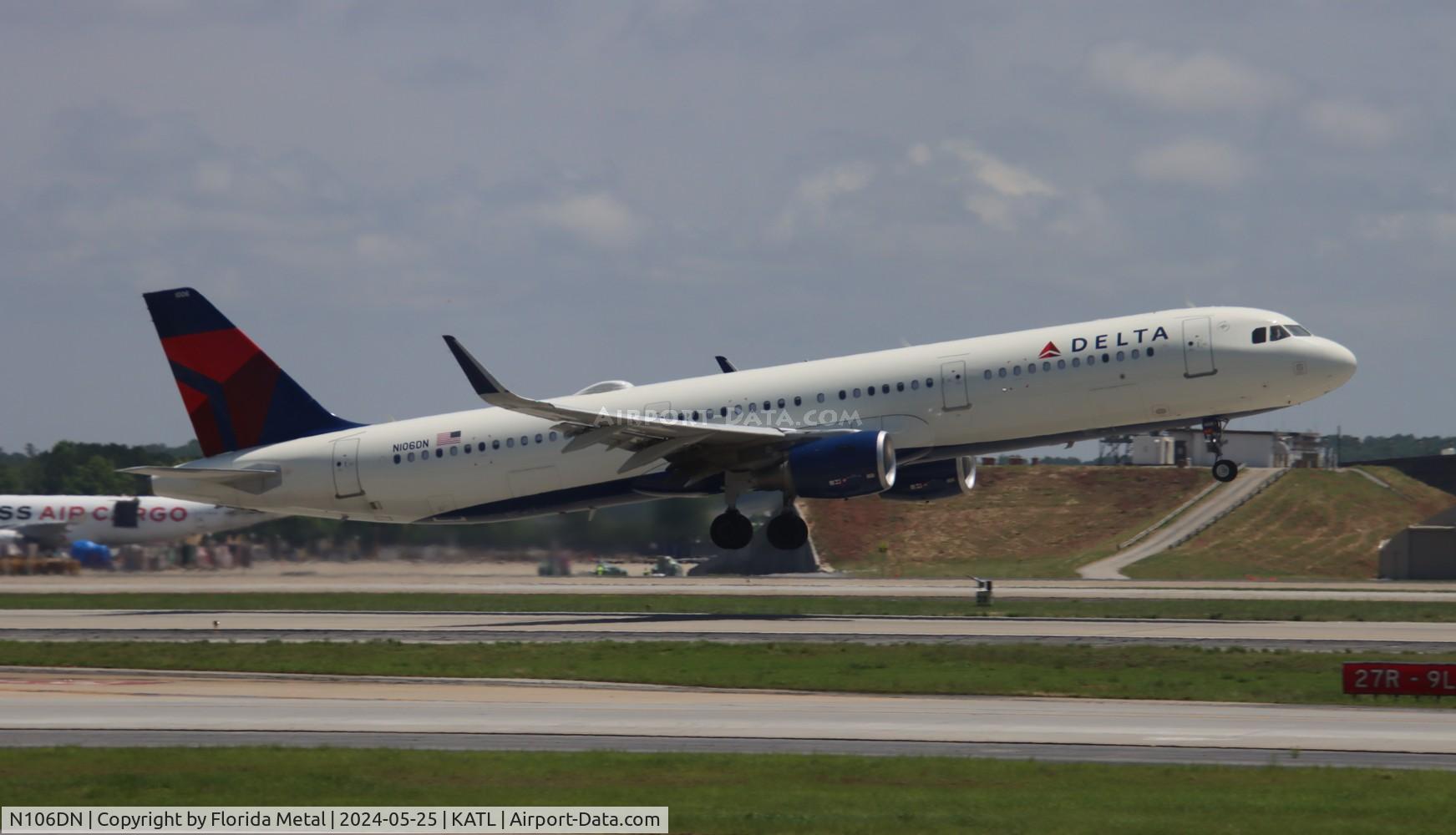 N106DN, 2020 Airbus A321-211 C/N 10088, DAL A321 zx ATL-PHL