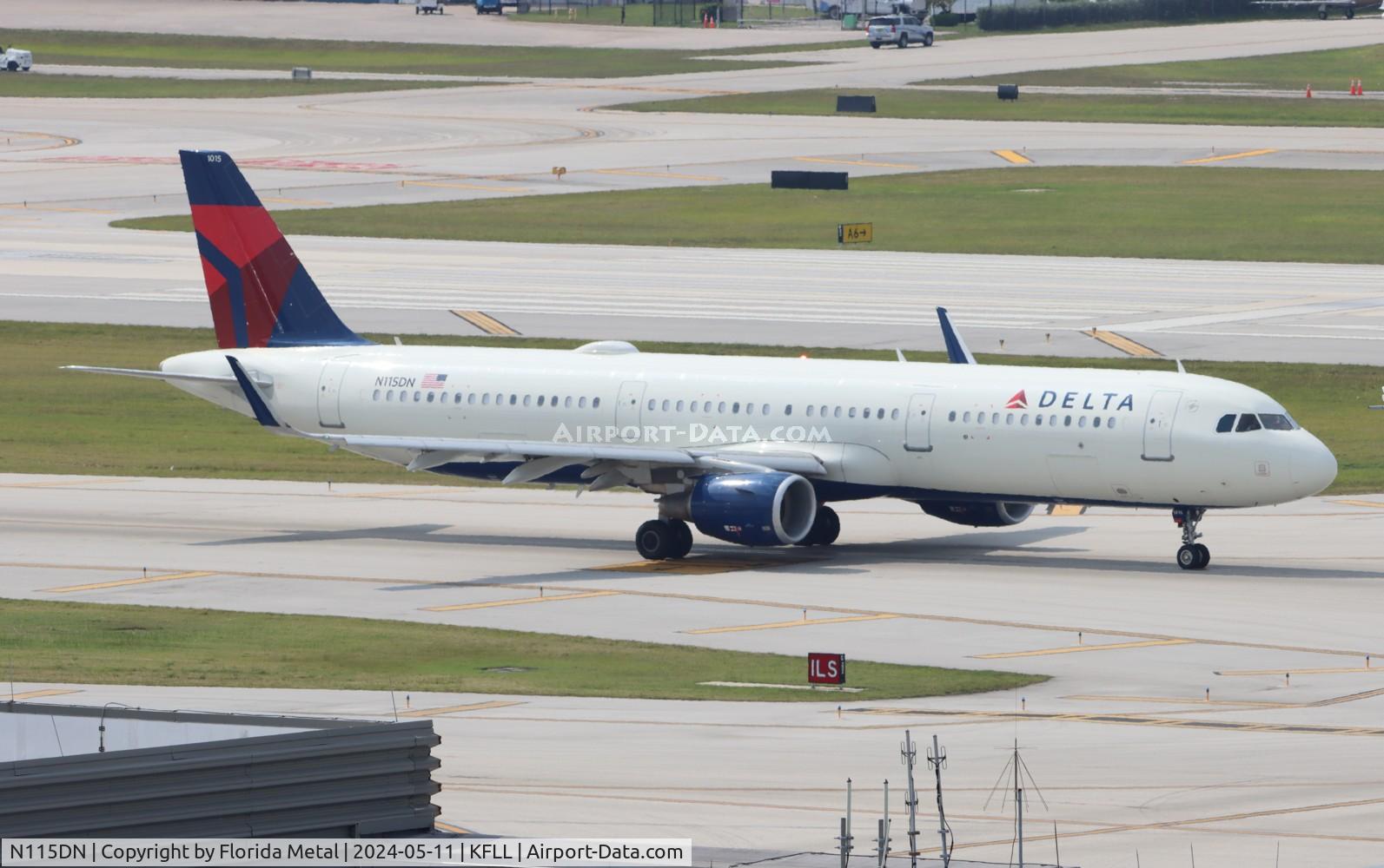 N115DN, 2021 Airbus A321-211 C/N 10132, DAL A321 zx FLL-LGA