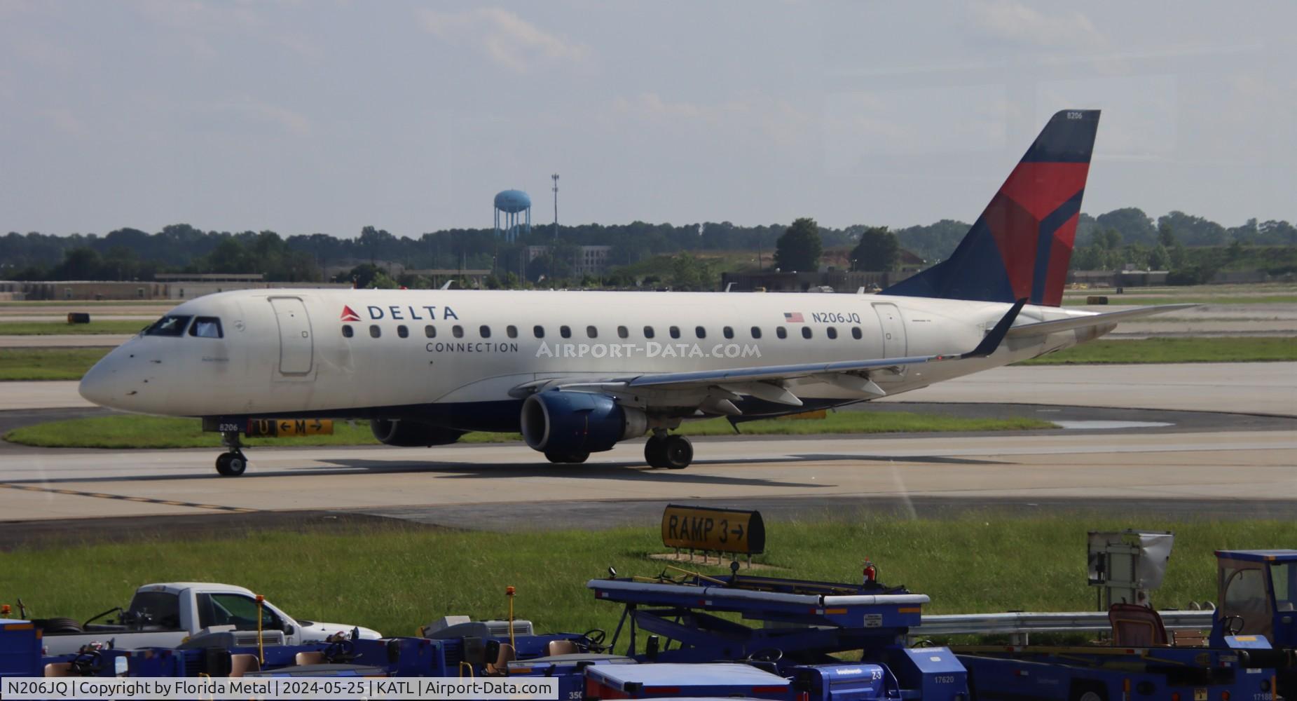 N206JQ, 2008 Embraer 175LR (ERJ-170-200LR) C/N 17000249, RPA/DAL E175 zx ATL-HXD