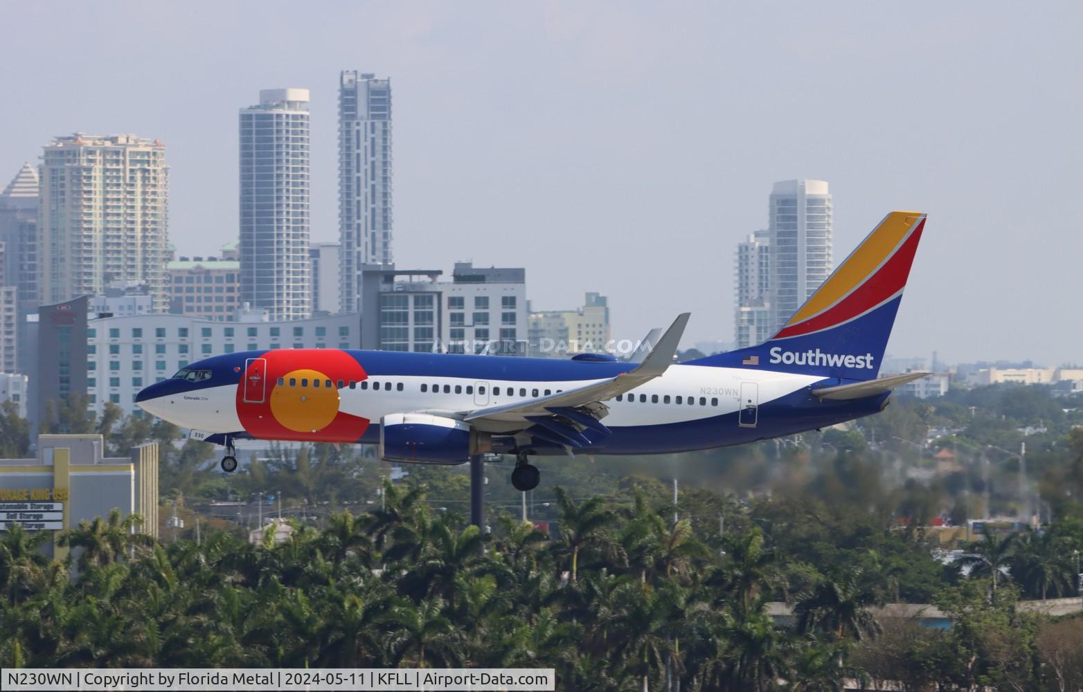 N230WN, 2006 Boeing 737-7H4 C/N 34592, SWA 737 Colorado zx BNA-FLL