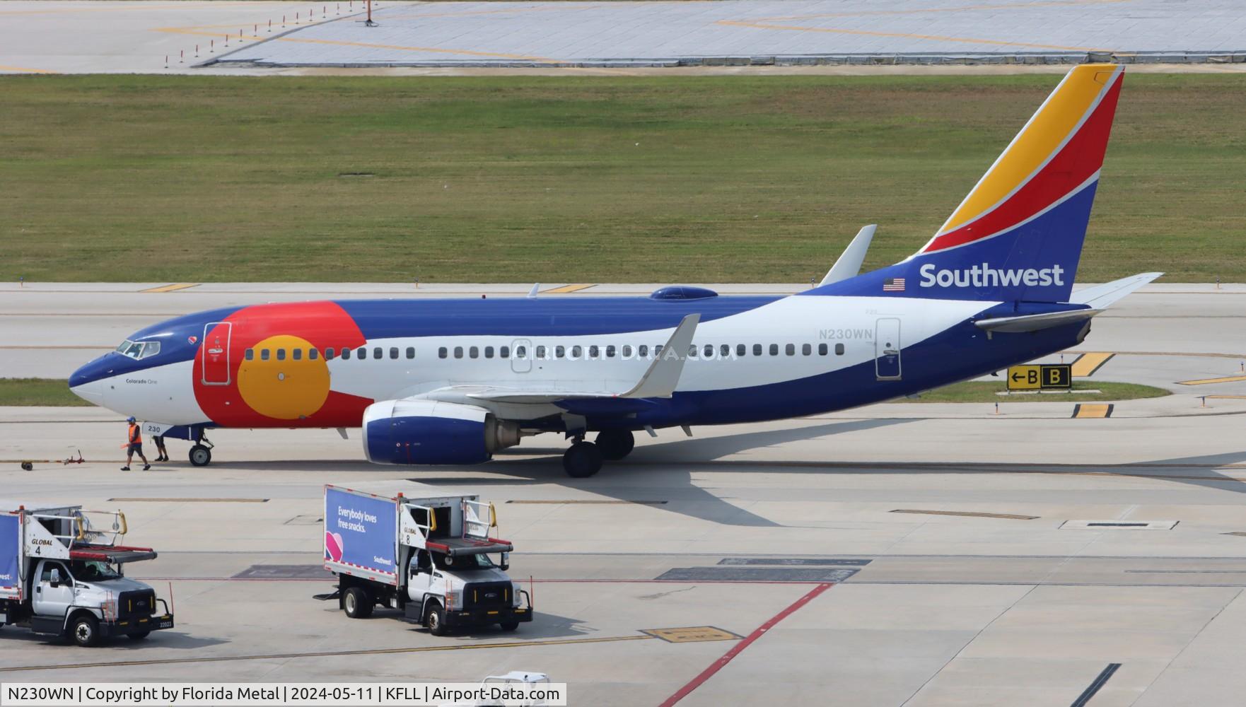 N230WN, 2006 Boeing 737-7H4 C/N 34592, SWA 737 Colorado zx FLL-PVD