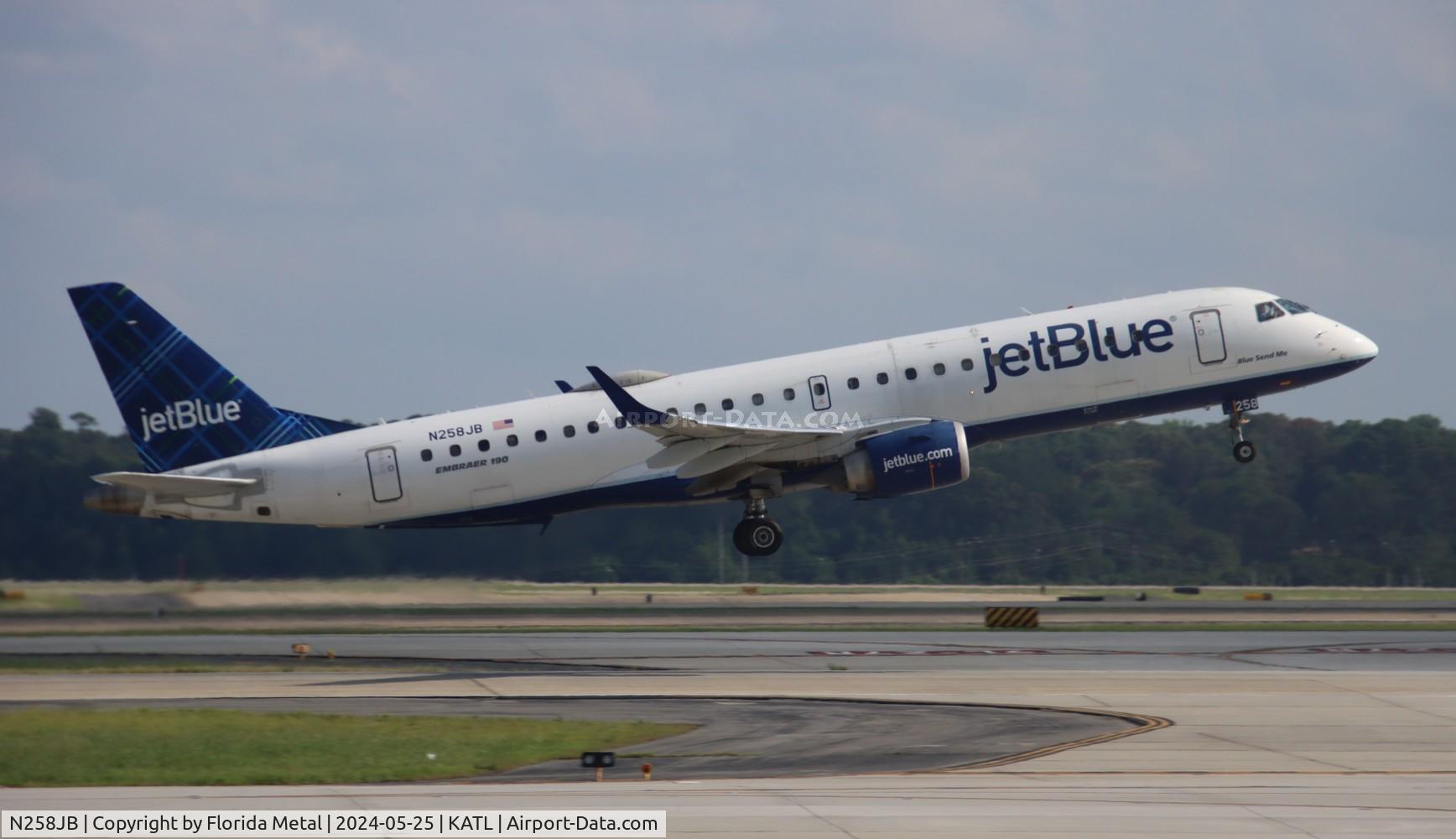N258JB, 2006 Embraer 190AR (ERJ-190-100IGW) C/N 19000047, JBU E190 zx ATL-BOS