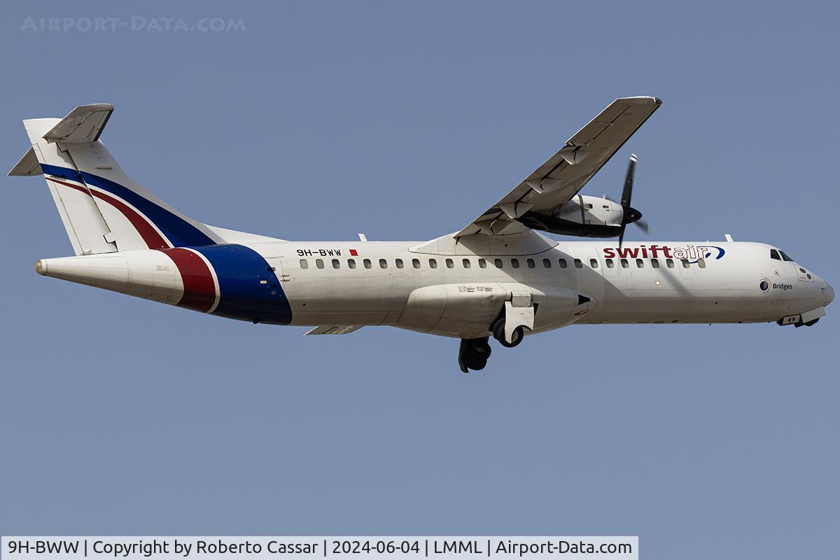 9H-BWW, 1994 ATR 72-202(F) C/N 416, Runway 13