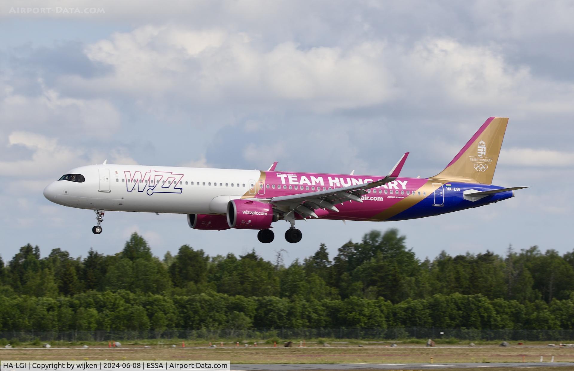 HA-LGI, 2024 Airbus A321-271NX C/N 11800, Rwy 26