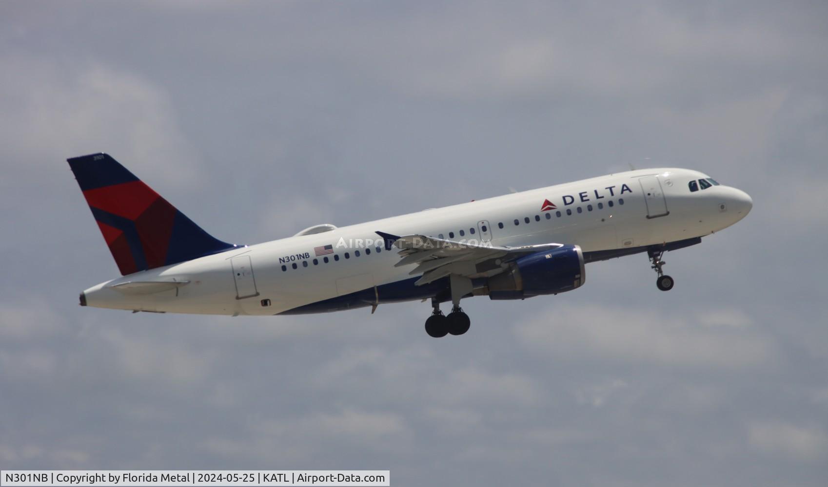 N301NB, 1999 Airbus A319-114 C/N 1058, DAL A319 zx ATL-DAB