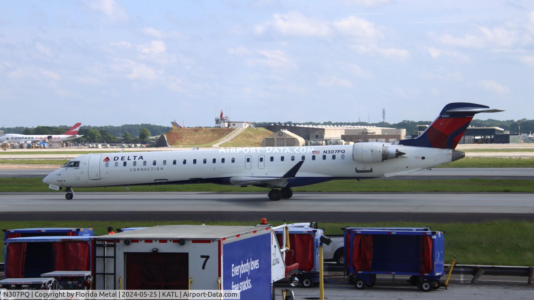 N307PQ, 2014 Bombardier CRJ-900LR NG (CL-600-2D24) C/N 15307, EDV/DAL CRJ9 zx LFT-ATL