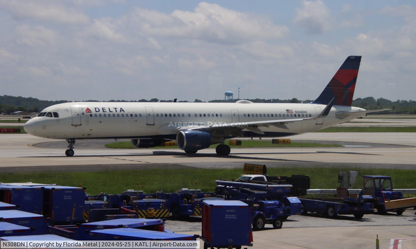 N308DN, 2016 Airbus A321-211 C/N 7233, DAL A321 zx ATL-BOS