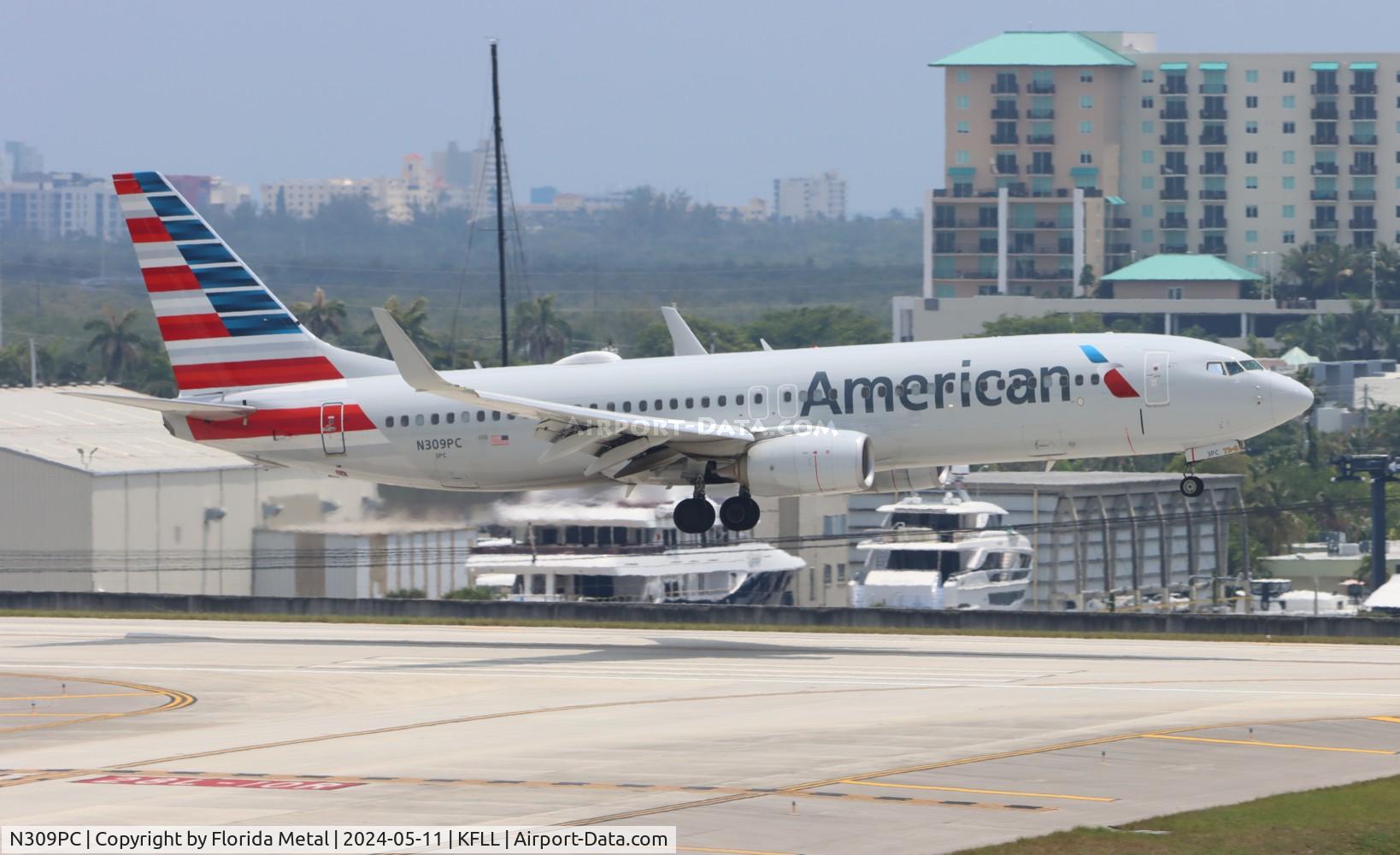 N309PC, 2016 Boeing 737-800 C/N 31258, AAL 738 zx ORD-FLL